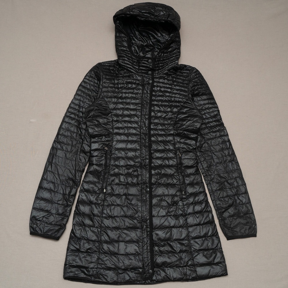 Patagonia Ultralight Fiona Parka Puffer Jacket Women's XS Black Long Down